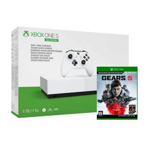 Xbox One S 1Tb White All-Digital Edition + Игра Gears 5 (Гарантия 18 месяцев)