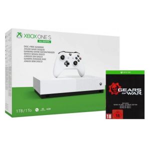 Xbox One S 1Tb White All-Digital Edition + Gears of War Ultimate Edition (Гарантия 18 месяцев)