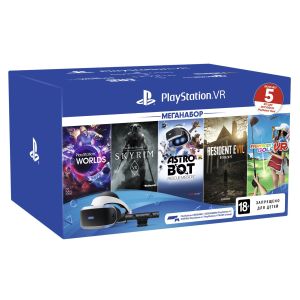 Очки виртуальной реальности PlayStation VR Mega Pack 2019 (5 игр): ASTRO BOT Rescue Mission + Resident Evil 7 Biohazard + Everybody's Golf VR + The El
