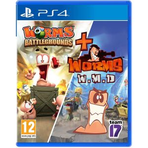 Игра Worms Battlegrounds + Worms W.M.D PS4