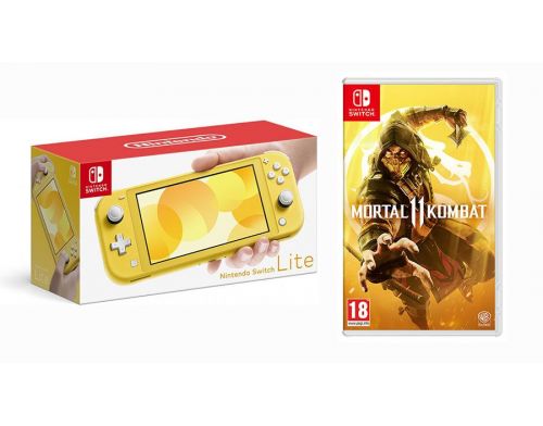 Фото №1 - Nintendo Switch Lite Yellow + Mortal Kombat 11 (Гарантия 18 месяцев)