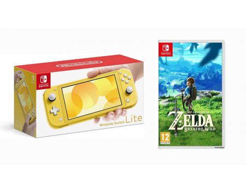 Фото №1 - Nintendo Switch Lite Yellow + The Legend of Zelda: Breath of the Wild (Гарантия 18 месяцев)