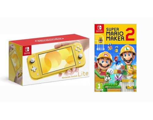 Фото №1 - Nintendo Switch Lite Yellow + Super Mario Maker 2 (Гарантия 18 месяцев)