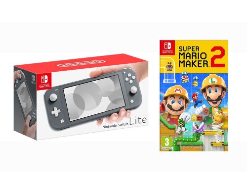 Фото №1 - Nintendo Switch Lite Gray + Super Mario Maker 2 (Гарантия 18 месяцев)