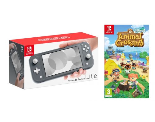 Фото №1 - Nintendo Switch Lite Gray (Гарантия 18 месяцев) + Animal Crossing: New Horizons