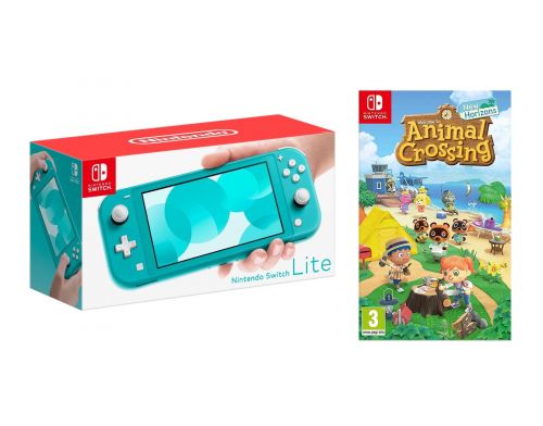 Фото №1 - Nintendo Switch Lite Turquoise (Гарантия 18 месяцев) + Animal Crossing: New Horizons