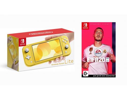 Фото №1 - Nintendo Switch Lite Yellow + FIFA 20 Б.У. (хорошее состояние)