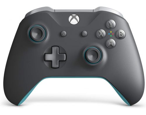 Фото №1 - Microsoft Wireless Controller Grey And Blue (Xbox One) Б/У