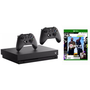 Xbox ONE X 1TB + Дополнительный джойстик + UFC 4 русская версия (Гарантия 18 месяцев)