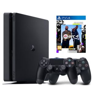 Sony PlayStation 4 SLIM 500gb + Доп Джойстик Version 2 + UFC 4 русская версия (Гарантия 18 месяцев)