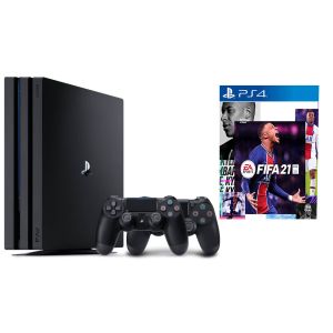 Sony PlayStation 4 PRO 1 Tb + Доп Джойстик Version 2 + FIFA 21 (Гарантия 18 месяцев)