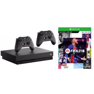 Xbox ONE X 1TB + Дополнительный джойстик + FIFA 21 (Гарантия 18 месяцев)