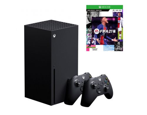 Фото №1 - Microsoft Xbox Series X 1Tb + FIFA 21 (русская версия) + доп. Wireless Controller with Bluetooth (Black)