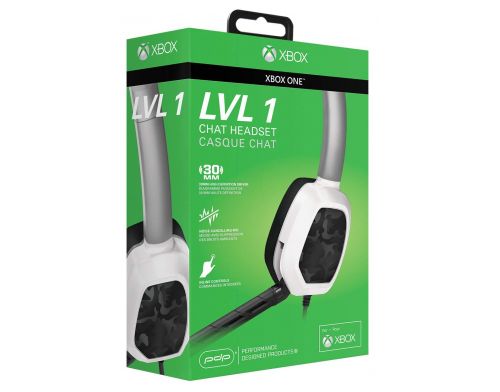 Фото №2 - PDP Xbox One LVL 1 Chat Gaming Headset White