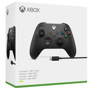 Геймпад Microsoft Xbox Series X | S Wireless Controller Carbon Black + USB Cable (XOA-0010, 1V8-00002)