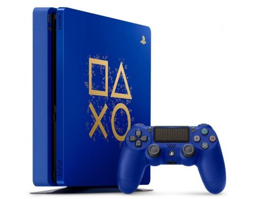 Фото №1 - Sony Playstation 4 Slim 500 Gb Limited Edition Days of Play Blue Б.У. (Гарантия)