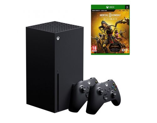 Фото №1 - Приставка Microsoft Xbox Series X 1Tb + Mortal Kombat 11 Ultimate русская версия + доп. Wireless Controller with Bluetooth (Carbon Black)