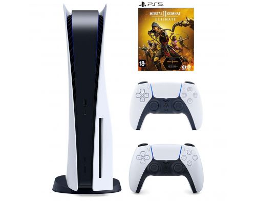 Фото №1 - Sony Playstation 5 White 825 Gb + Mortal Kombat 11 Ultimate (русская версия) + DualSense (White)