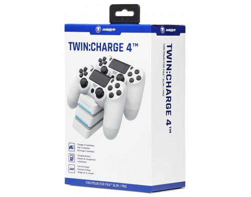 Фото №1 - Snakebyte PS4 Twin Charge 4 White
