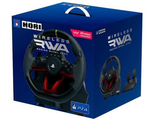 Фото №1 - Руль Hori Wireless Racing Wheel APEX for PlayStation 4 Black PS4-142E