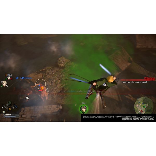 Игра Attack On Titan 2: Final Battle PS4 Английская версия Б.У. фото №2
