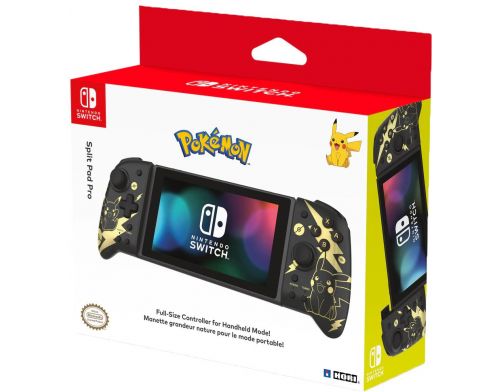 Фото №1 - Геймпад Hori Split Pad Pro for Nintendo Switch Pokémon: Pikachu Black & Gold