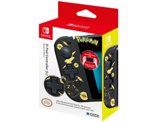 Фото №2 - Геймпад Hori D-PAD Controller for Nintendo Switch (L) Pokémon: Pikachu Black & Gold Edition