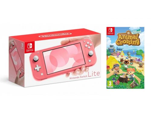 Фото №1 - Nintendo Switch Lite Coral + Animal Crossing: New Horizons (Гарантия 18 месяцев)