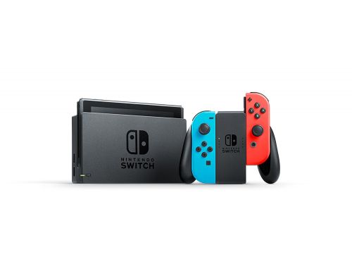 Фото №2 - Nintendo Switch Neon blue/red Обновленная + Защитное стекло + Защитный чехол Б.У. (хорошее состояние)