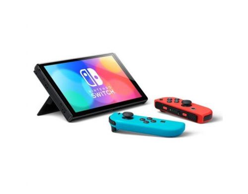Фото №2 - Nintendo Switch (OLED model) Neon Red/Neon Blue set + FIFA 22 Nintendo Switch Русская версия