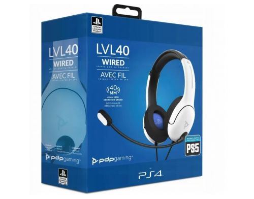 Фото №5 - Гарнитура PDP Gaming LVL40 Wired Stereo Headset White (PS4/PS5)