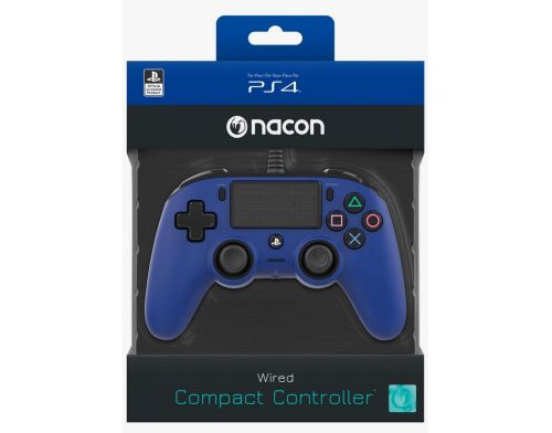 Фото №2 - NACON Wired Compact Controller PS4 Blue Б.У.