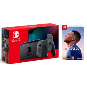 Nintendo Switch Gray - Обновлённая версия + FIFA 22 Nintendo Switch Русская версия (Гарантия 18 месяцев)