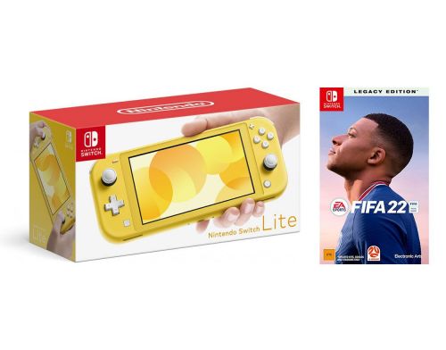 Фото №1 - Nintendo Switch Lite Yellow + FIFA 22 Nintendo Switch Русская версия (Гарантия 18 месяцев)