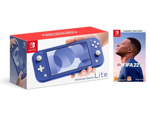 Фото №1 - Nintendo Switch Lite Cool Blue + FIFA 22 Nintendo Switch Русская версия (Гарантия 18 месяцев)