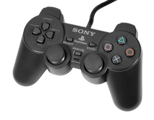 Фото №1 - Джойстик проводной DualShock Sony PlayStation 2 Black Б.У.