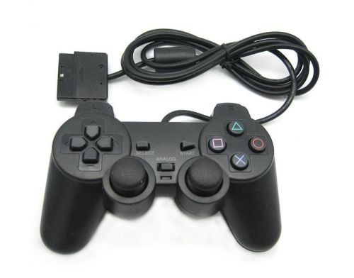 Фото №3 - Джойстик проводной DualShock Sony PlayStation 2 Black Б.У.