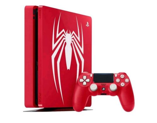 Фото №1 - Playstation 4 Slim 1Tb Limited Edition Spider-Man Б.У. (черный джойстик)