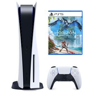 Приставка Sony PlayStation 5 White с Blu-Ray приводом 825 Gb + Horizon: Forbidden West PS5 Русская версия (Гарантия 18 месяцев)