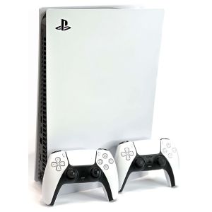 Игровая консоль Sony PlayStation 5 White Digital Edition + доп. джойстик Б.У.
