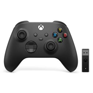 Геймпад Microsoft Xbox Series Carbon Black + Беспроводной адаптер для WINDOWS 10 Б.У.