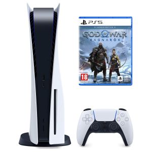 Sony PlayStation 5 White с Blu-Ray приводом 825 Gb + God of War Ragnarok (Гарантия 18 месяцев)