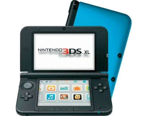 Фото №1 - Nintendo 3DS XL Черно-синяя Модифицированная +  Карта памяти Б.У.
