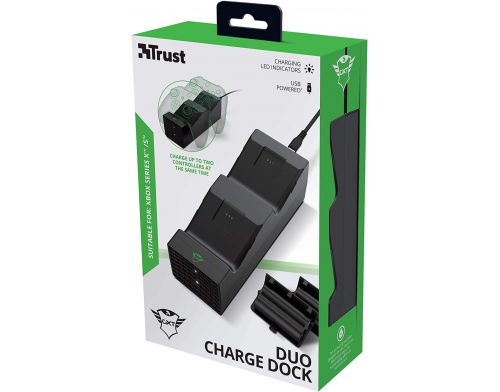 Фото №1 - Trust Gaming GXT 250 Duo Charging Dock for Xbox Series X/S Controller Black
