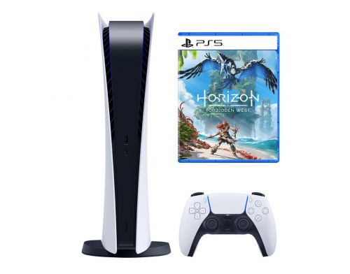 Фото №1 - Sony PlayStation 5 White Digital Edition + Horizon: Forbidden West PS5 Русская версия