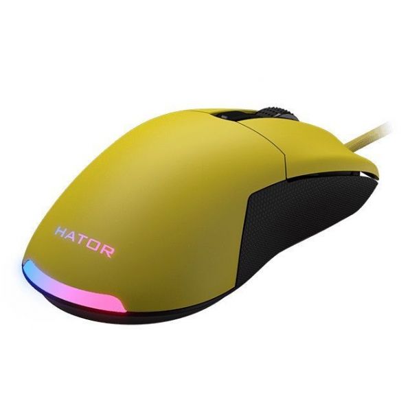 Миша Hator Pulsar Essential Yellow (HTM-308) фото №2