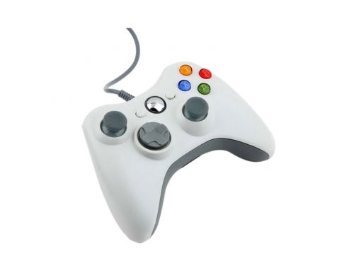 Фото №2 - Геймпад проводной для Xbox 360 White (белый) Б.У.