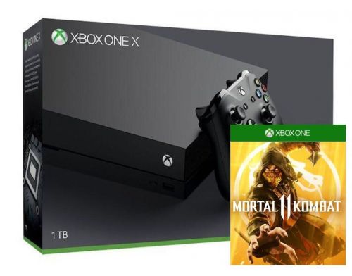 Фото №1 - Xbox ONE X 1TB + Игра Mortal Kombat 11 Б.У.