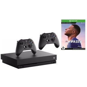 Игровая консоль  Xbox ONE X 1TB Б.У. + доп джойстик + FIFA 22