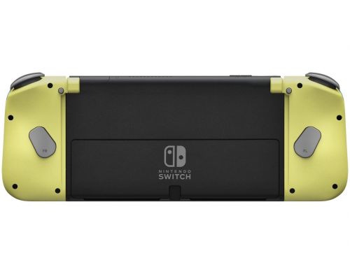 Фото №2 - Контроллер Hori Split Pad Compact for Nintendo Switch Light Grey x Yellow (NSW-373U)